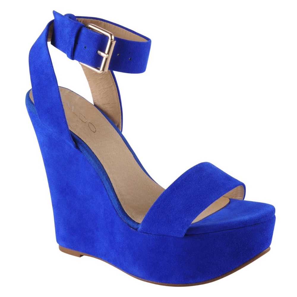 Aldo - Pink Wedge Sandals